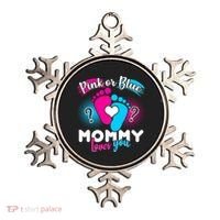 Pink or Blue Mommy Loves You Ornament thumb 0