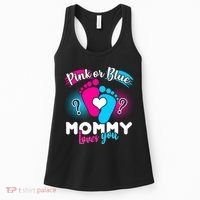 Pink or Blue Mommy Loves You Women's Tank Top thumb 0