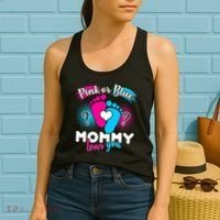 Pink or Blue Mommy Loves You Women's Tank Top thumb 2