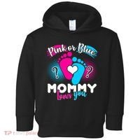 Pink or Blue Mommy Loves You Toddler Hoodie thumb 0