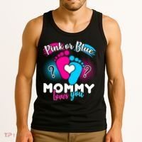 Pink or Blue Mommy Loves You Tank Top thumb 3