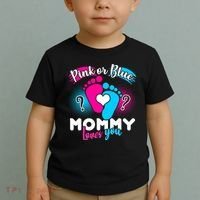 Pink or Blue Mommy Loves You Toddler T-Shirt thumb 2