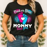 Pink or Blue Mommy Loves You Women's T-Shirt thumb 2