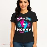 Pink or Blue Mommy Loves You Women's T-Shirt thumb 4