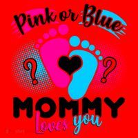 Pink or Blue Mommy Loves You Santa Hat thumb 1