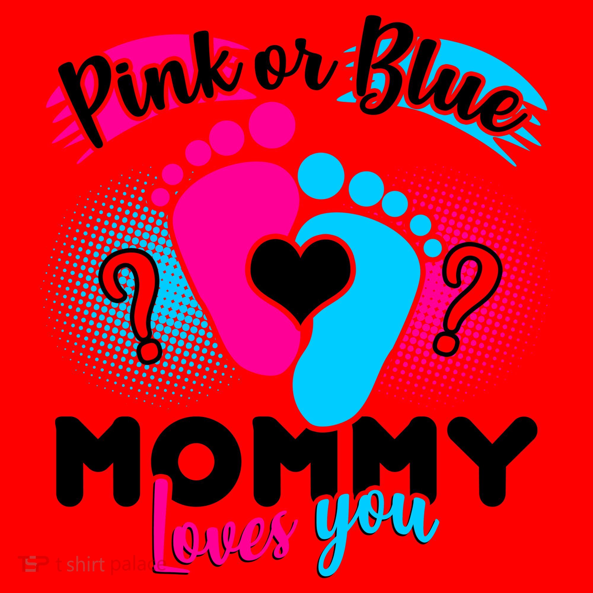Pink or Blue Mommy Loves You Santa Hat
