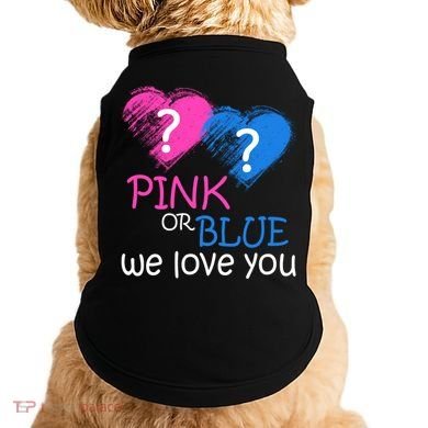 Pink or Blue We Love You Doggie Tank