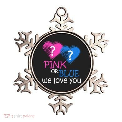 Pink or Blue We Love You Ornament