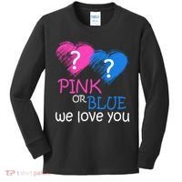 Pink or Blue We Love You Kids Long Sleeve Shirt thumb 0