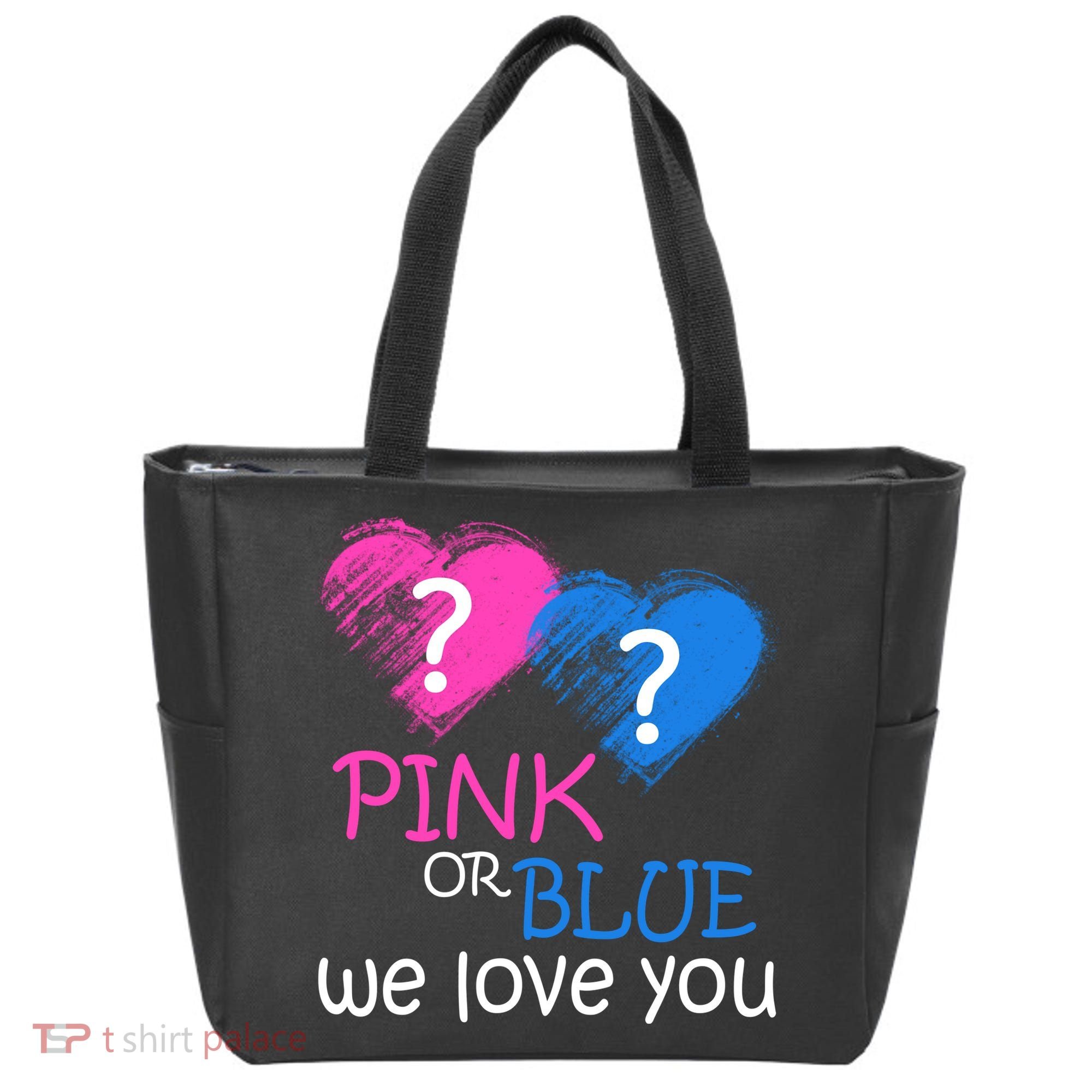 Pink or Blue We Love You Tote Bag