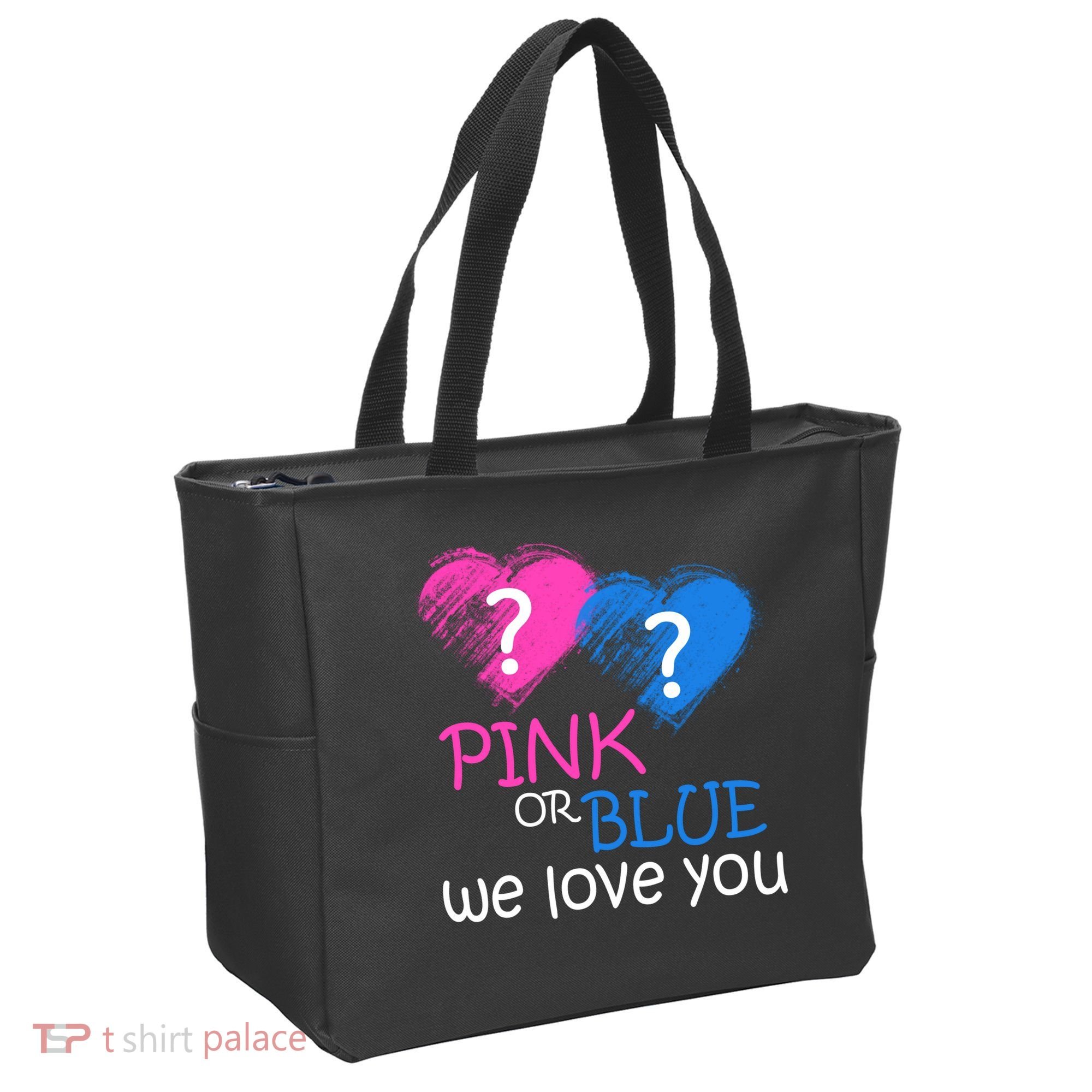 Pink or Blue We Love You Tote Bag