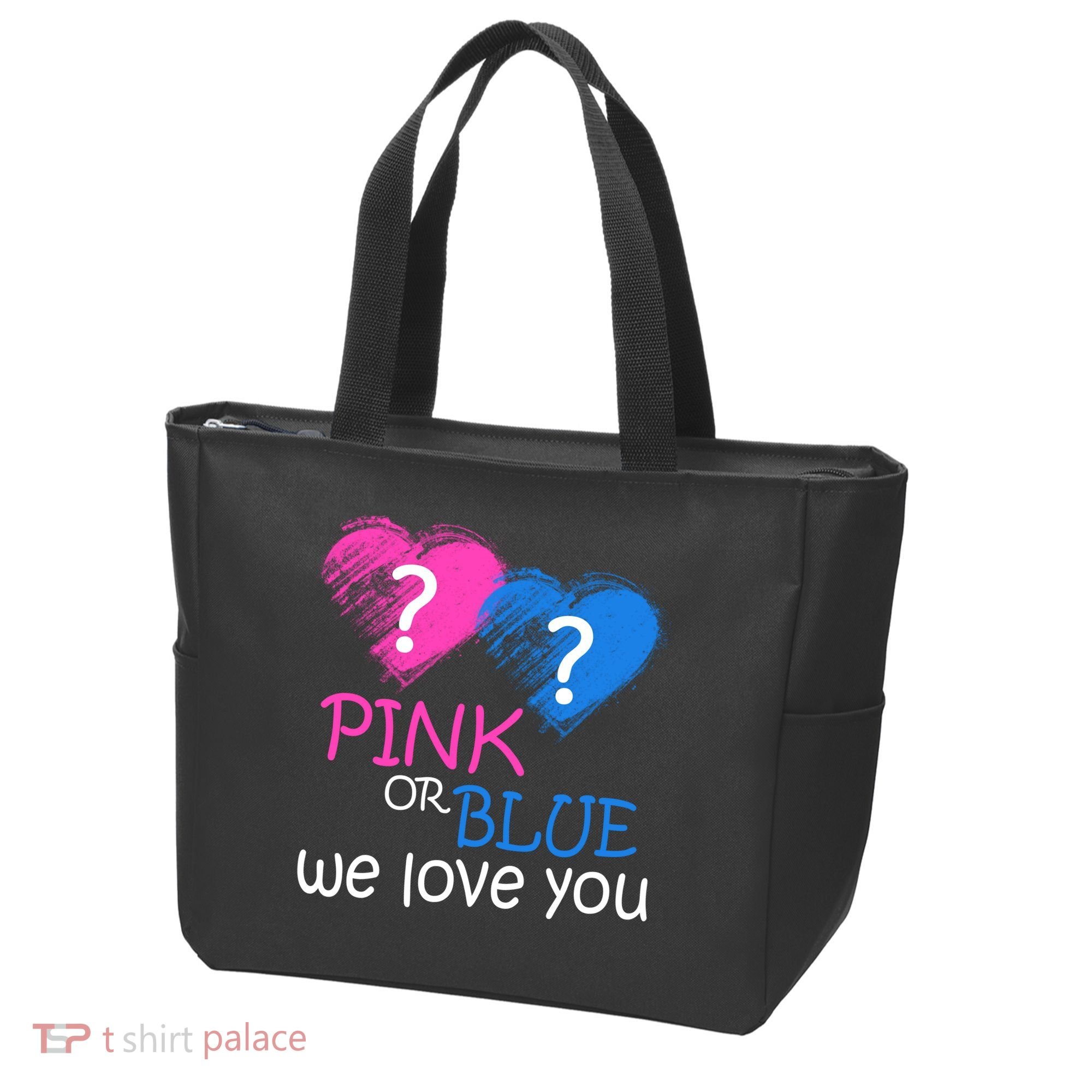 Pink or Blue We Love You Tote Bag