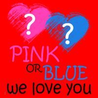 Pink or Blue We Love You Santa Hat thumb 1