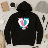 Pink Or Blue We Love You Gender Reval Hoodie thumb 3