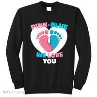 Pink Or Blue We Love You Gender Reval Sweatshirt thumb 0