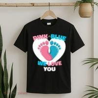 Pink Or Blue We Love You Gender Reval T-Shirt thumb 2