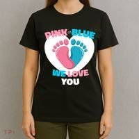 Pink Or Blue We Love You Gender Reval T-Shirt thumb 4