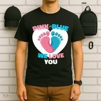 Pink Or Blue We Love You Gender Reval T-Shirt thumb 6