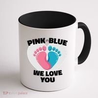 Pink Or Blue We Love You Gender Reval Coffee Mug thumb 1
