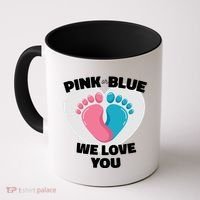 Pink Or Blue We Love You Gender Reval Coffee Mug thumb 0