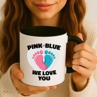 Pink Or Blue We Love You Gender Reval Coffee Mug thumb 3
