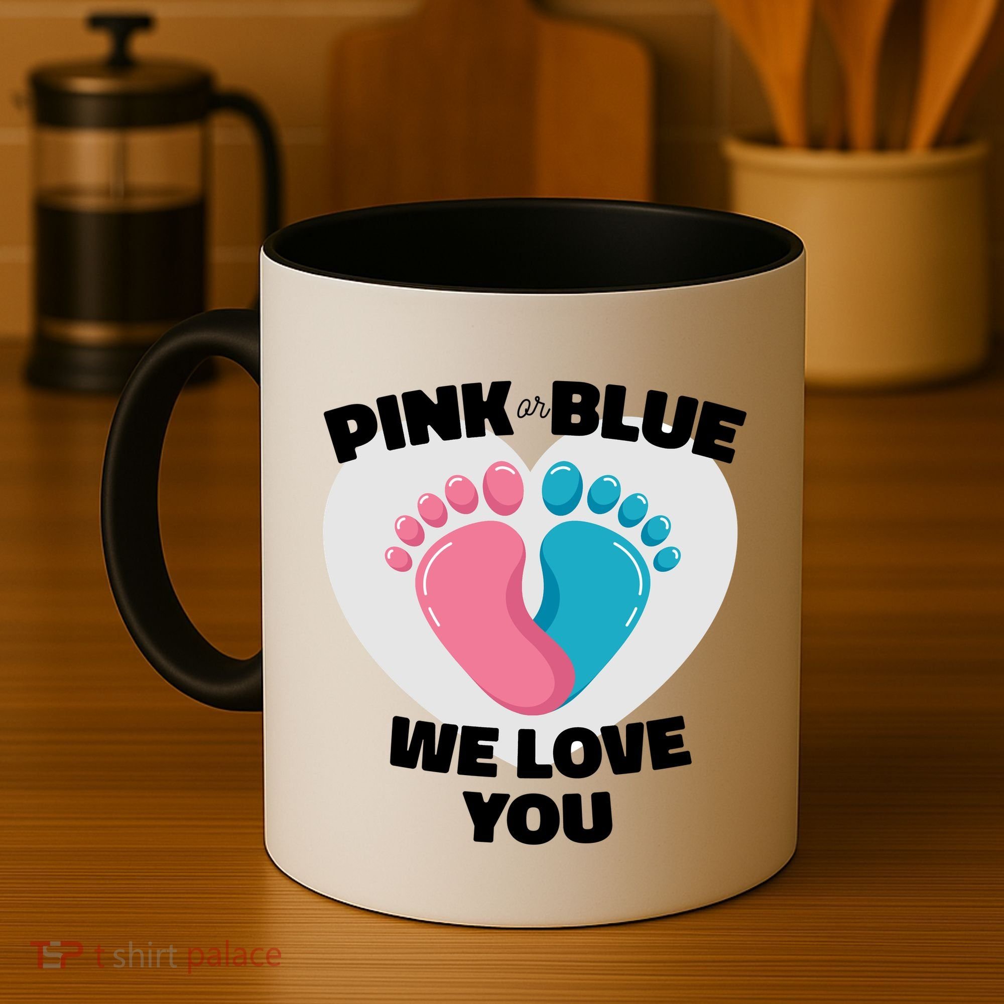Pink Or Blue We Love You Gender Reval Coffee Mug