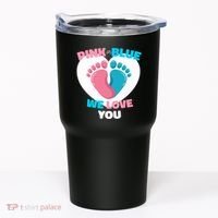 Pink Or Blue We Love You Gender Reval Tumbler thumb 0