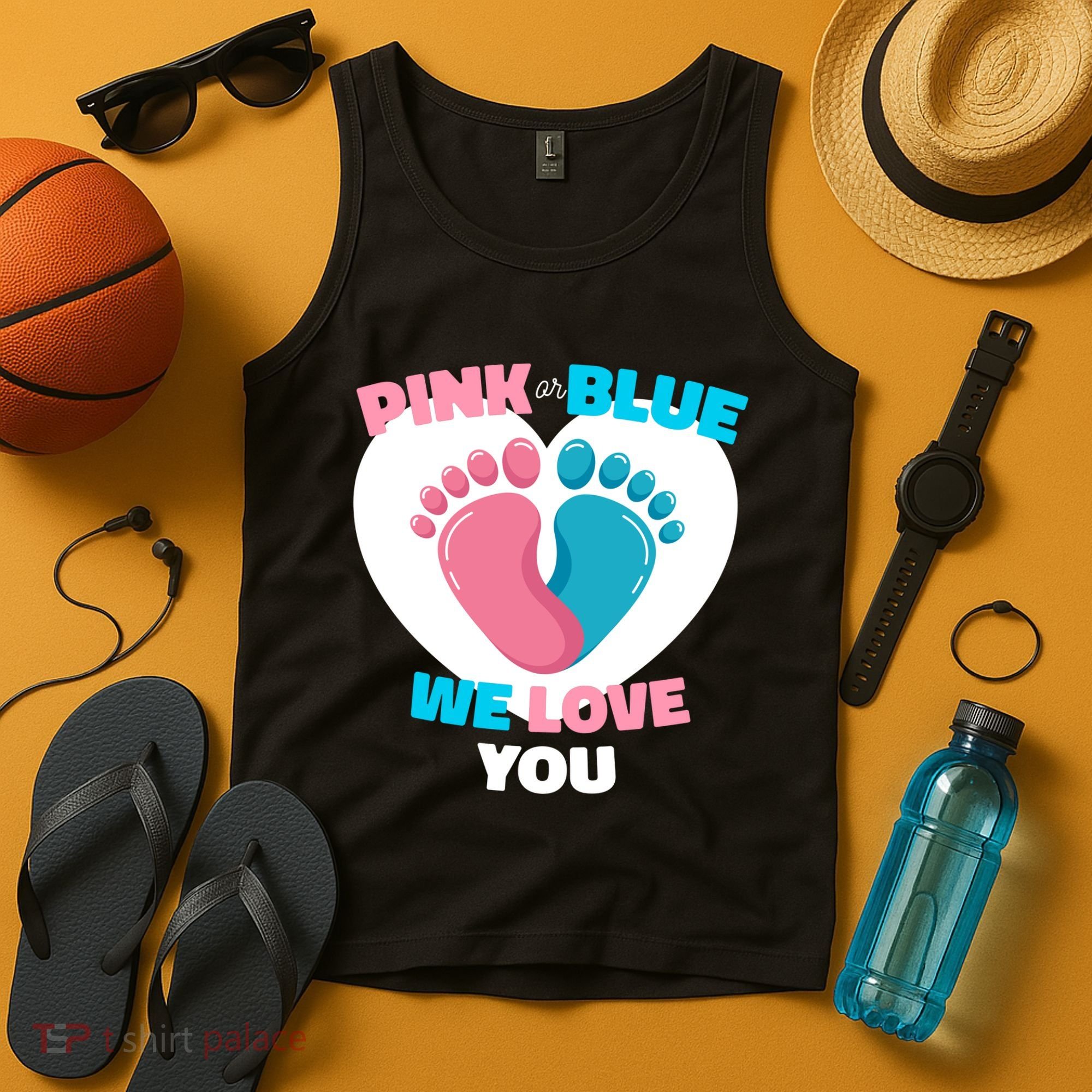 Pink Or Blue We Love You Gender Reval Tank Top
