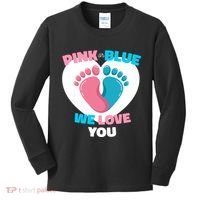 Pink Or Blue We Love You Gender Reval Kids Long Sleeve Shirt thumb 0