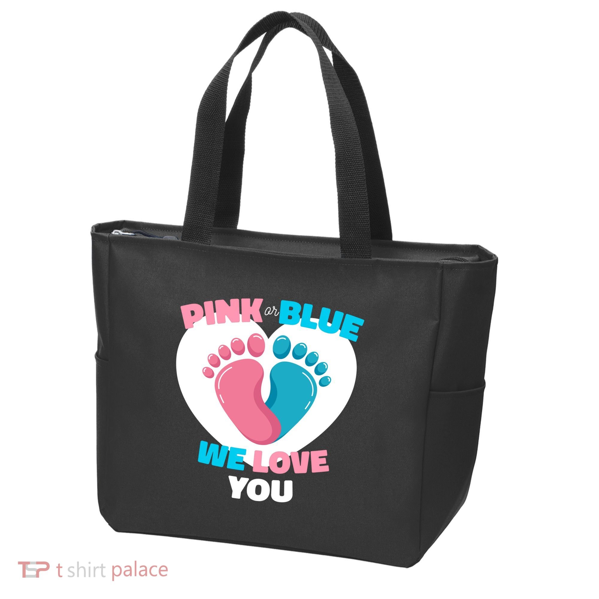 Pink Or Blue We Love You Gender Reval Tote Bag