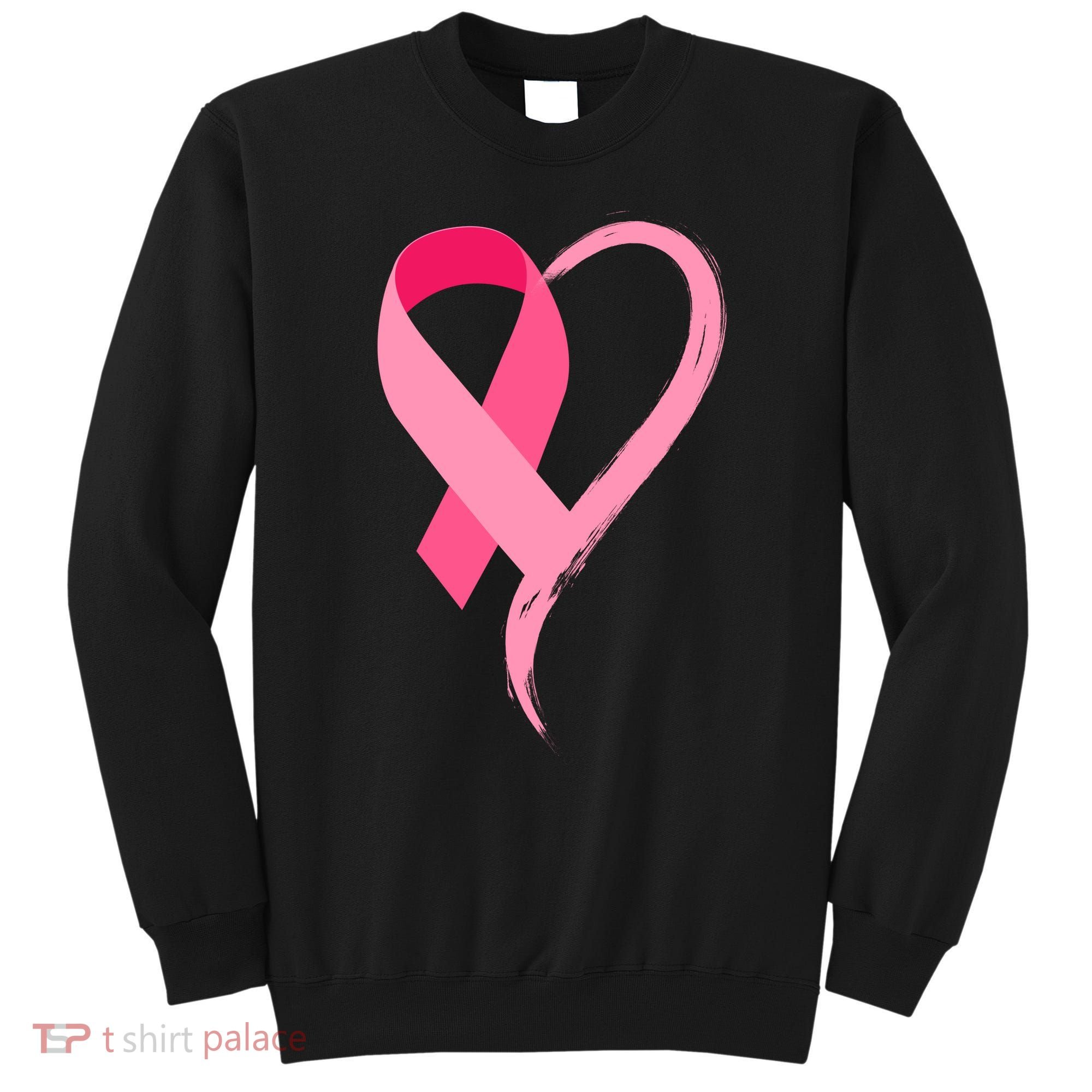 Pink Ribbon Of Love Breast Cancer Awareness Sweatshirt