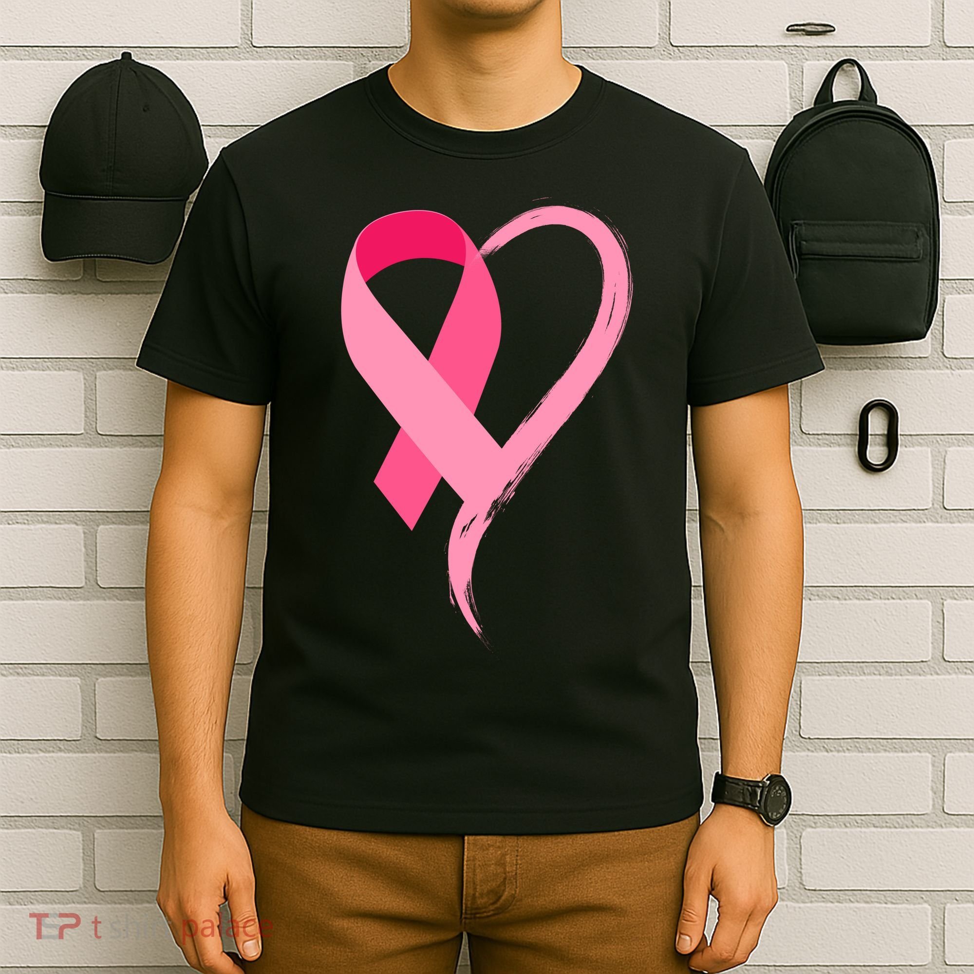 Pink Ribbon Of Love Breast Cancer Awareness T-Shirt