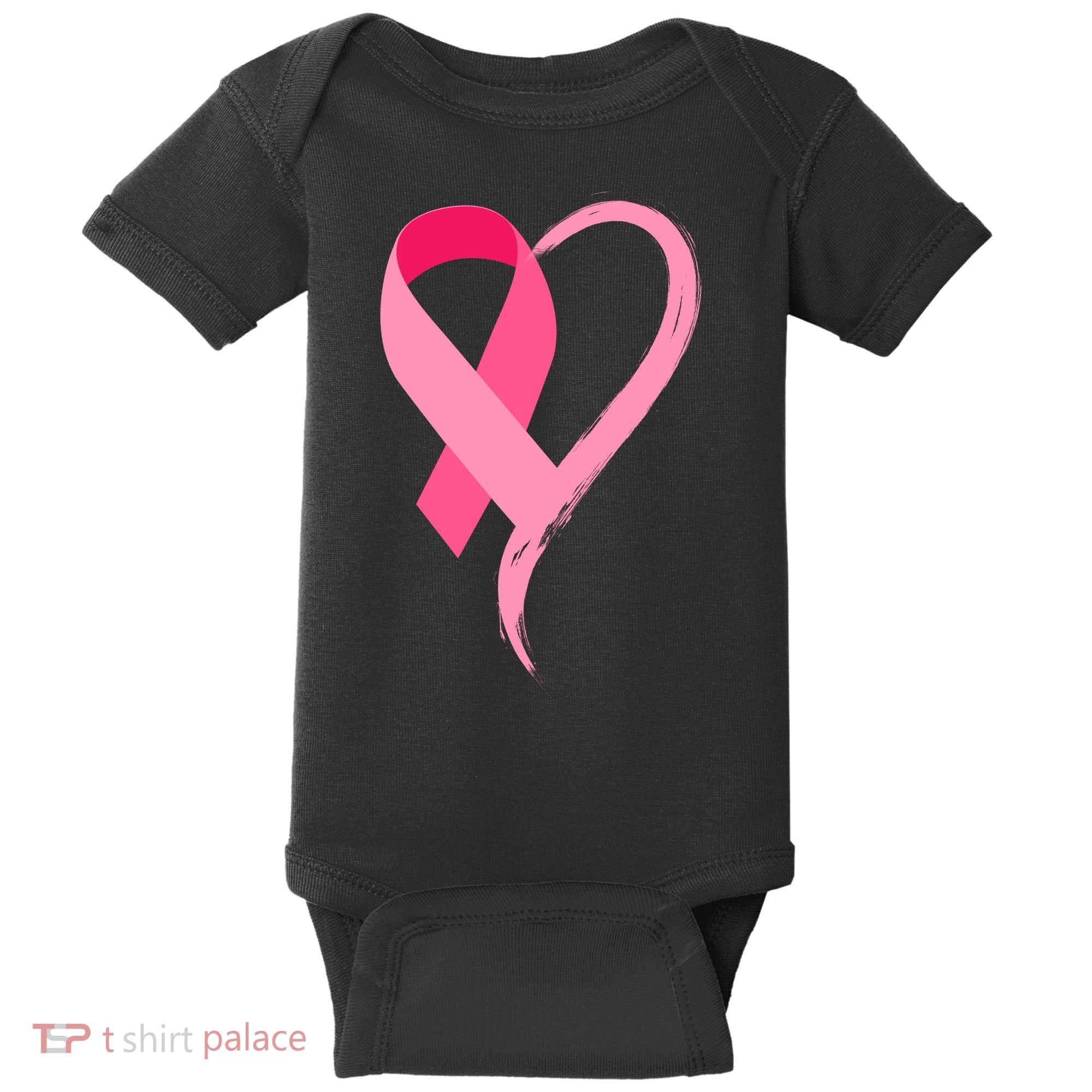 Pink Ribbon Of Love Breast Cancer Awareness Baby Bodysuit