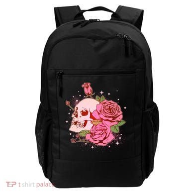 Pink Roses Skull Tattoo  Backpack