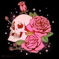 Pink Roses Skull Tattoo  Backpack thumb 2
