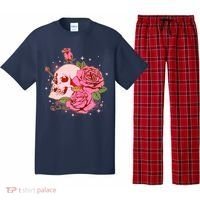 Pink Roses Skull Tattoo  Pajama Set thumb 0