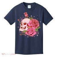 Pink Roses Skull Tattoo  Kids T-Shirt thumb 0