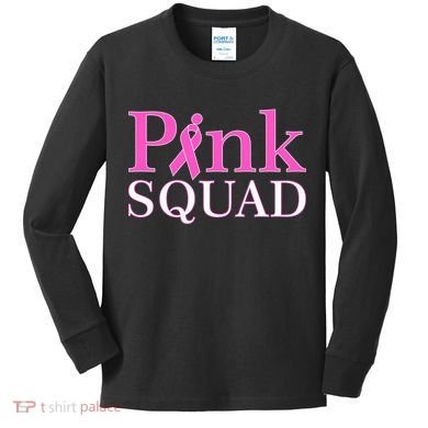 Pink Squad Kids Long Sleeve Shirt