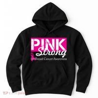 Pink Strong For Breast Cancer Awareness Hoodie thumb 0