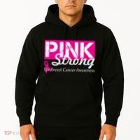 Pink Strong For Breast Cancer Awareness Hoodie thumb 2