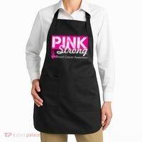 Pink Strong For Breast Cancer Awareness Apron thumb 2