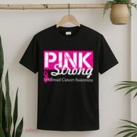 Pink Strong For Breast Cancer Awareness T-Shirt thumb 2