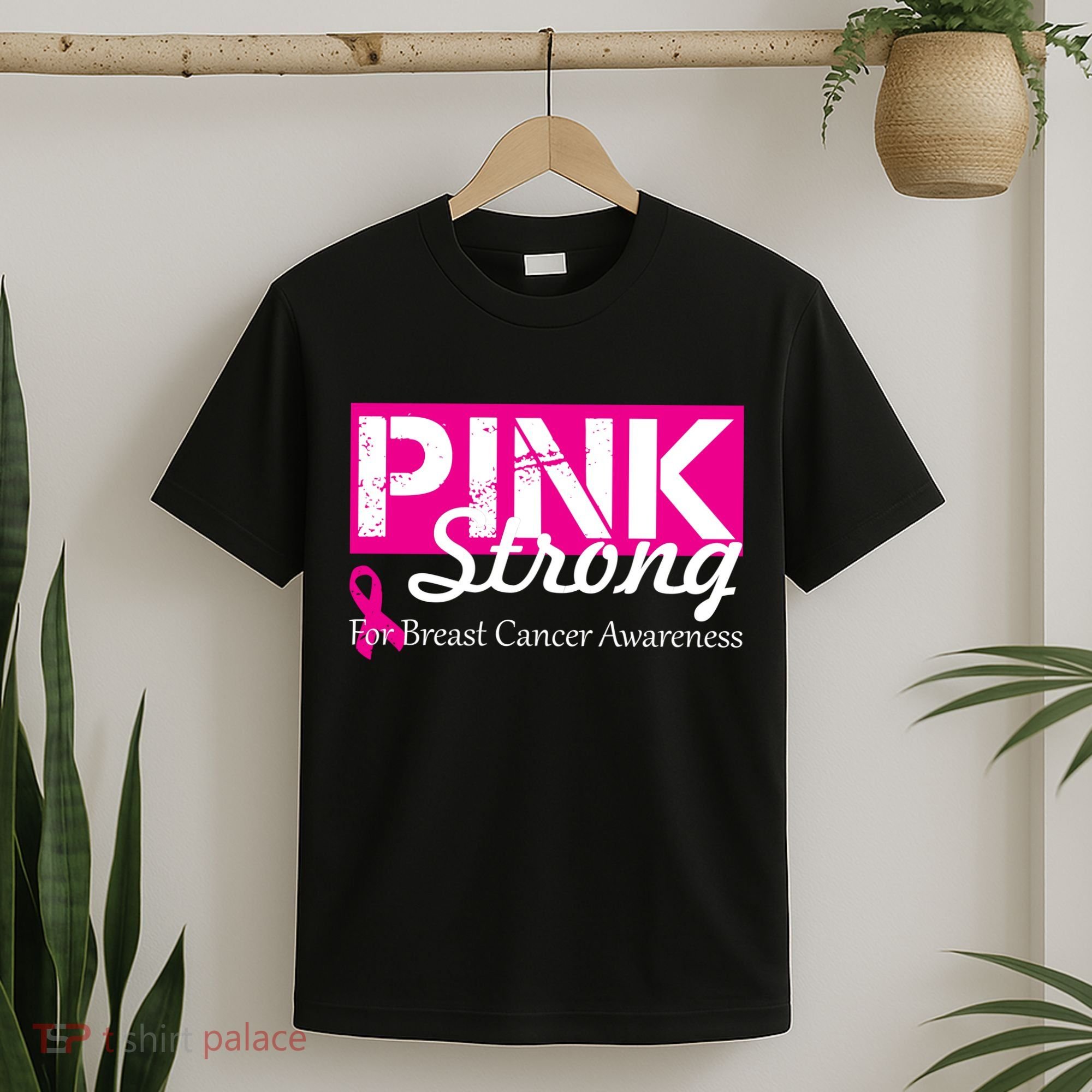 Pink Strong For Breast Cancer Awareness T-Shirt