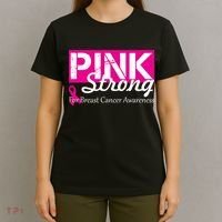 Pink Strong For Breast Cancer Awareness T-Shirt thumb 4