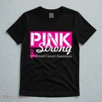 Pink Strong For Breast Cancer Awareness T-Shirt thumb 5