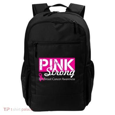 Pink Strong For Breast Cancer Awareness Backpack
