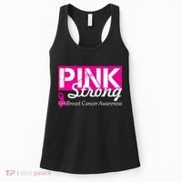 Pink Strong For Breast Cancer Awareness Women's Tank Top thumb 0