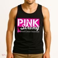 Pink Strong For Breast Cancer Awareness Tank Top thumb 3