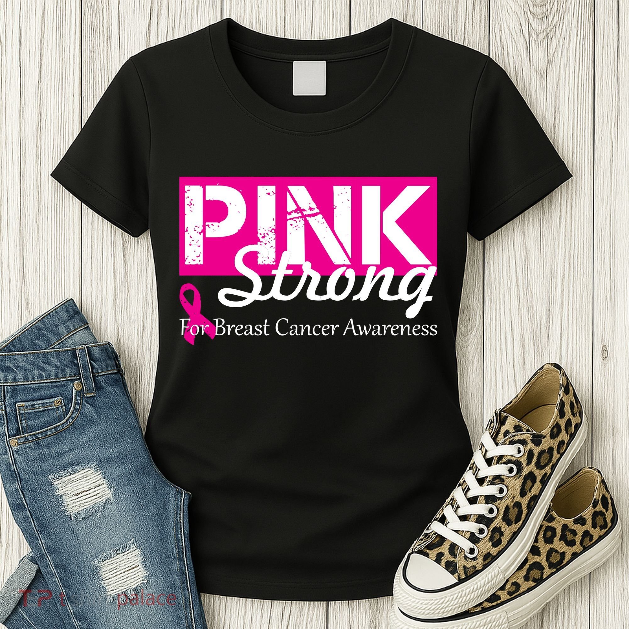 Pink Strong For Breast Cancer Awareness Women's T-Shirt