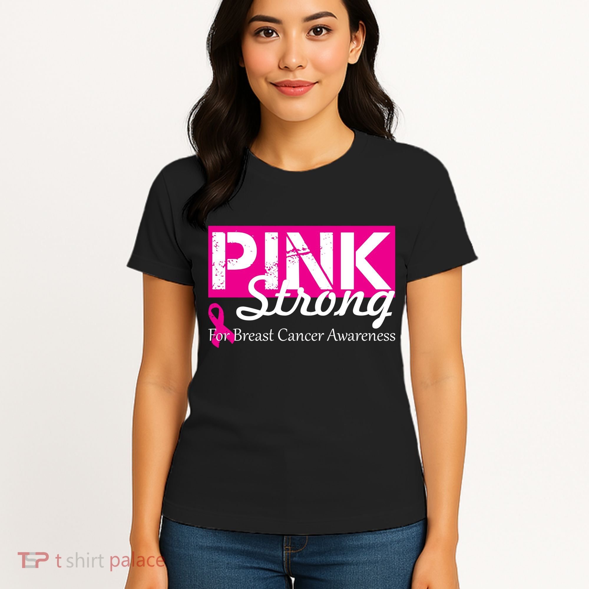 Pink Strong For Breast Cancer Awareness Women's T-Shirt